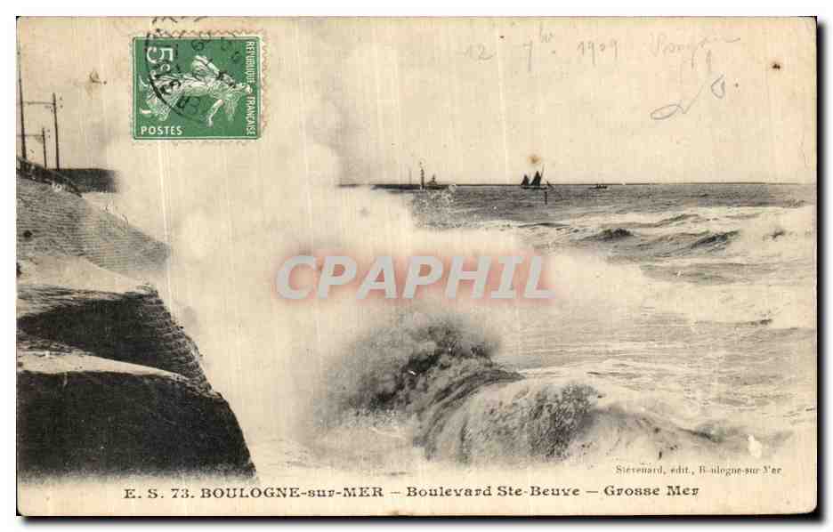 Boulogne-sur-Mer — Boulevard Ste-Beuve — Grosse Mer — Editore Sietenard