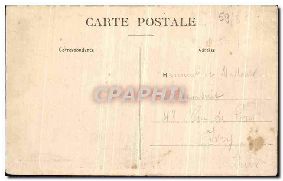 Boulogne-sur-Mer — Boulevard Ste-Beuve — Grosse Mer — Editore Sietenard — Verso