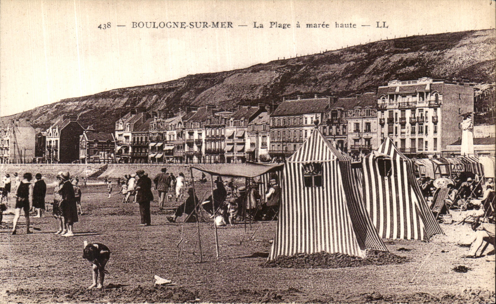 Boulogne-sur-Mer — La Plage à marée haute — LL