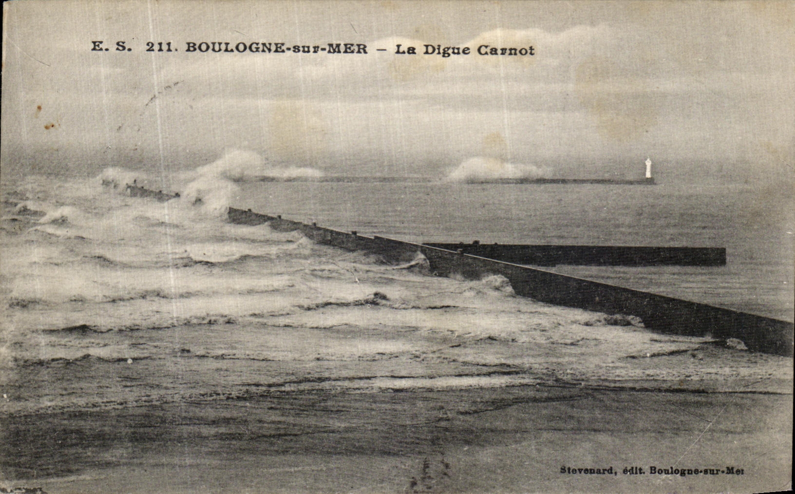 Boulogne-sur-Mer — La Digue Carnot — Stevenard, edición Boulogne-sur-Mer