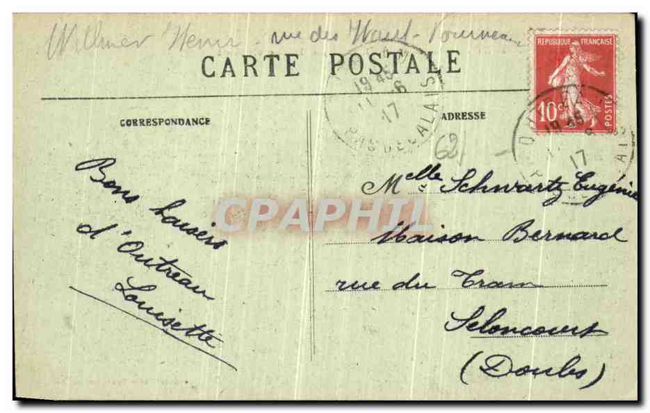 Boulogne-sur-Mer — La Digue Carnot — Stevenard, edición Boulogne-sur-Mer — Reverso