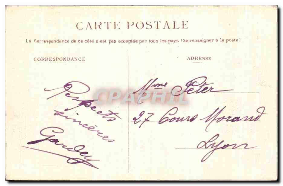 Boulogne-sur-Mer — Mar Bravío — G. n°67 — Reverso