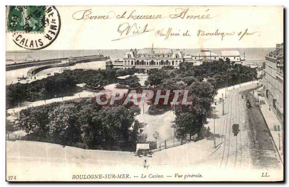 BOULOGNE-SUR-MER — Le Casino — Vue générale.