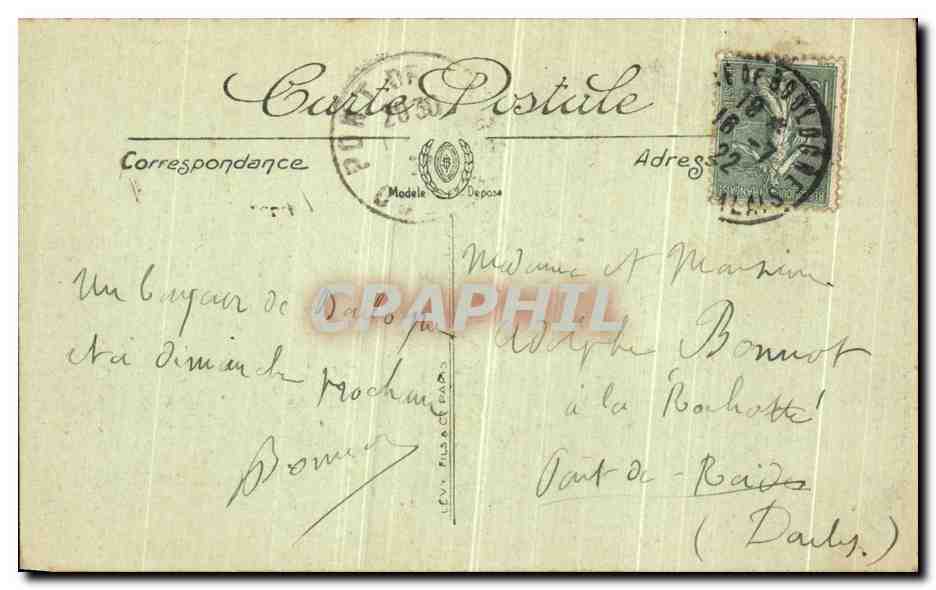 Boulogne-sur-Mer — Les Jetées — The Piers — LL. — N° 73 — Verso