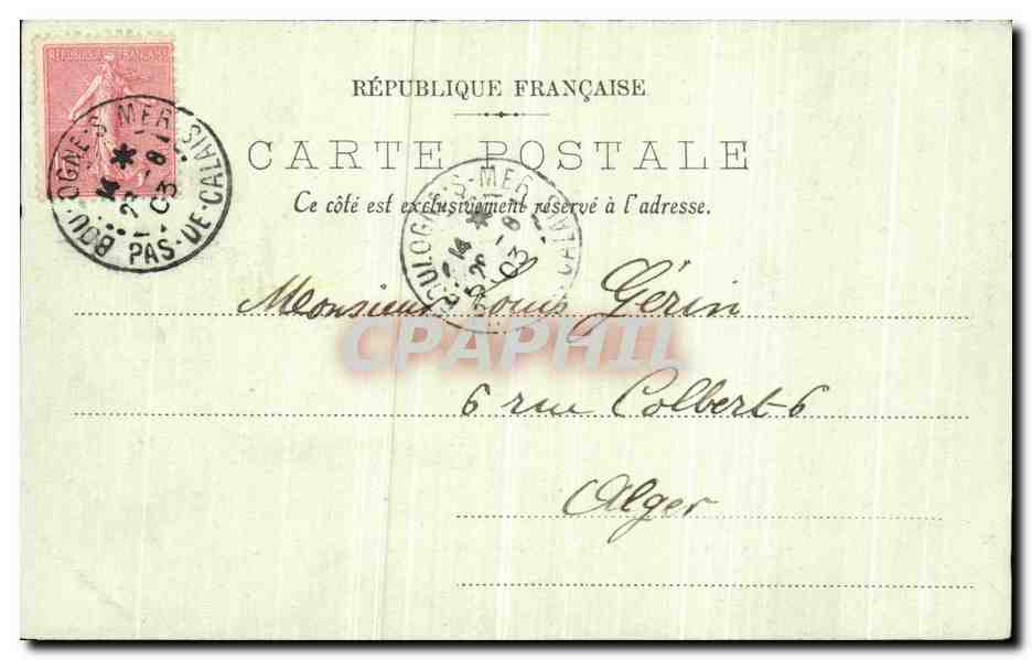 Boulogne-sur-Mer — Le Boulevard Sainte-Beuve et le Casino — LL. — n°22 — Rückseite