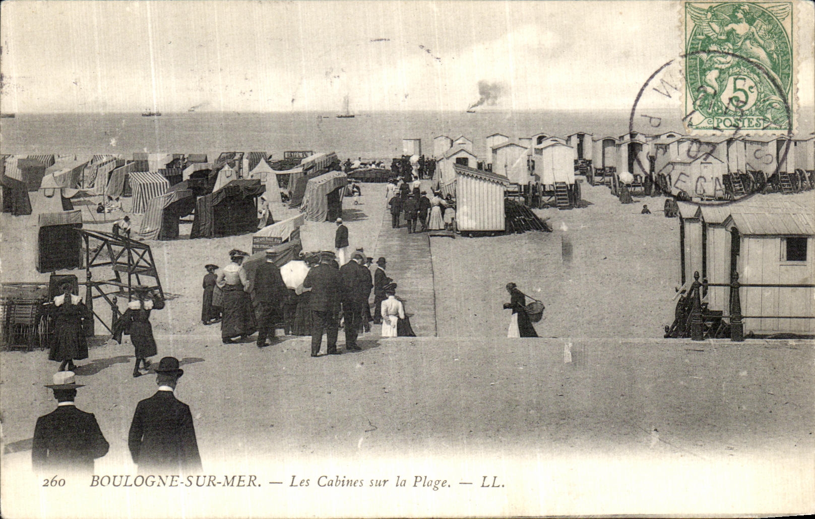 Boulogne-sur-Mer — De Kabines op de Strand — LL. n°260