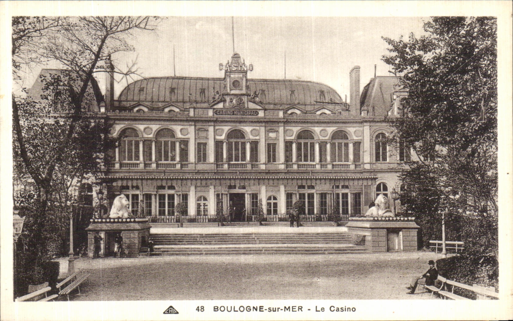 Boulogne-sur-Mer - El Casino Municipal — editor CPAPHIL