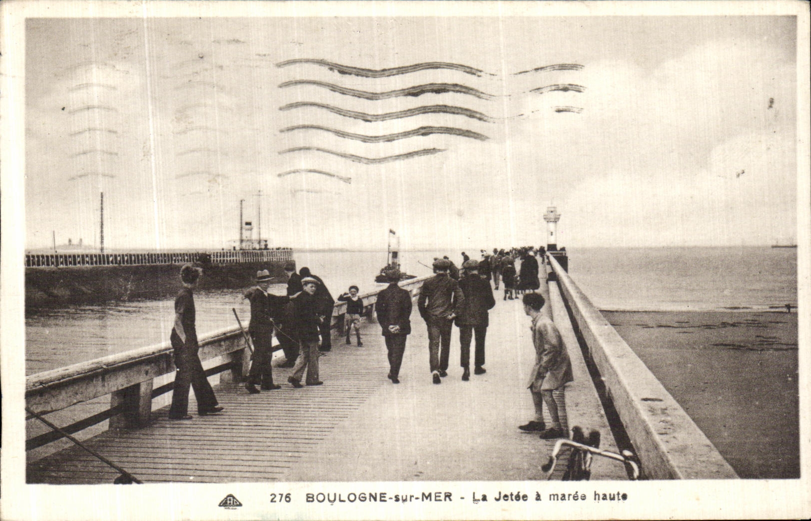 Boulogne-sur-Mer - La Jetée à marée haute — Édition Les Géraniums, n° 276