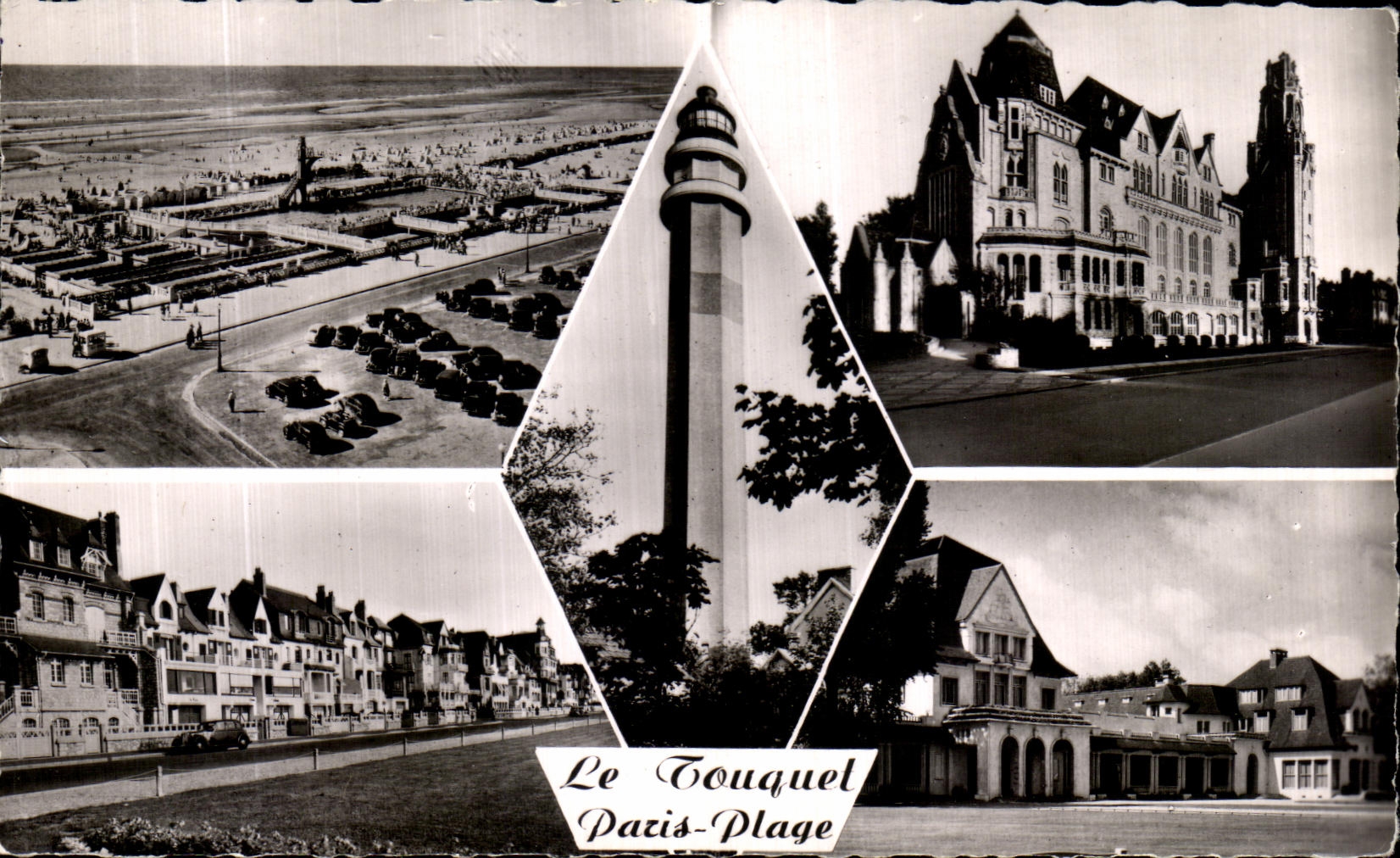 Le Touquet-Paris-Plage — vue panoramique, phare, hôtel, rue — Cité des Arts Photomacé