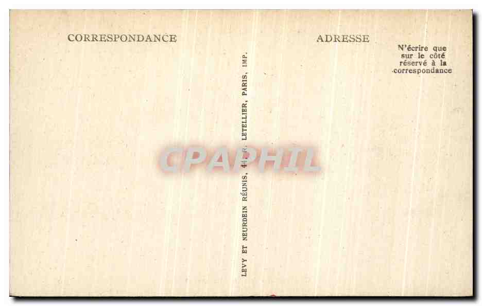CPA Le Portel Les Hotels sur la Falaise — Back