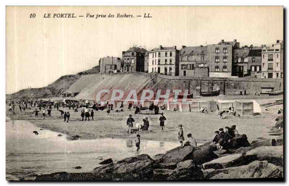 CPA Le Portel Vue prise des Rochers