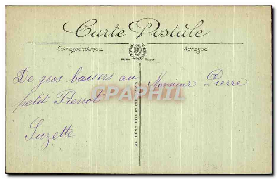 CPA Le Portel Vue prise des Rochers — Rückseite