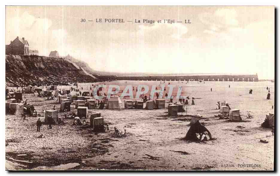 CPA Le Portel La Plage et l Epi