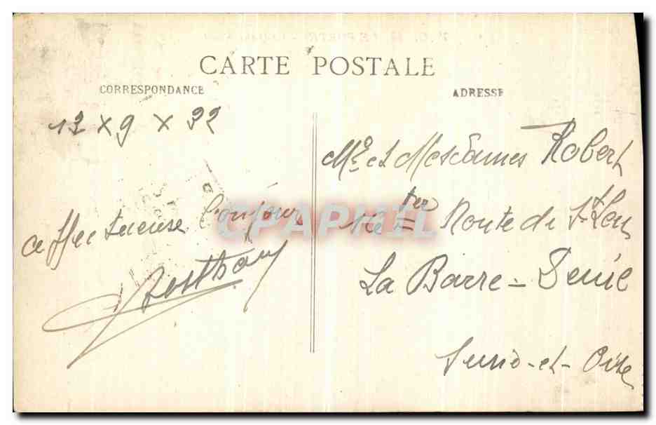 CPA Le Portel Le Quai Nord Tennis — Rückseite
