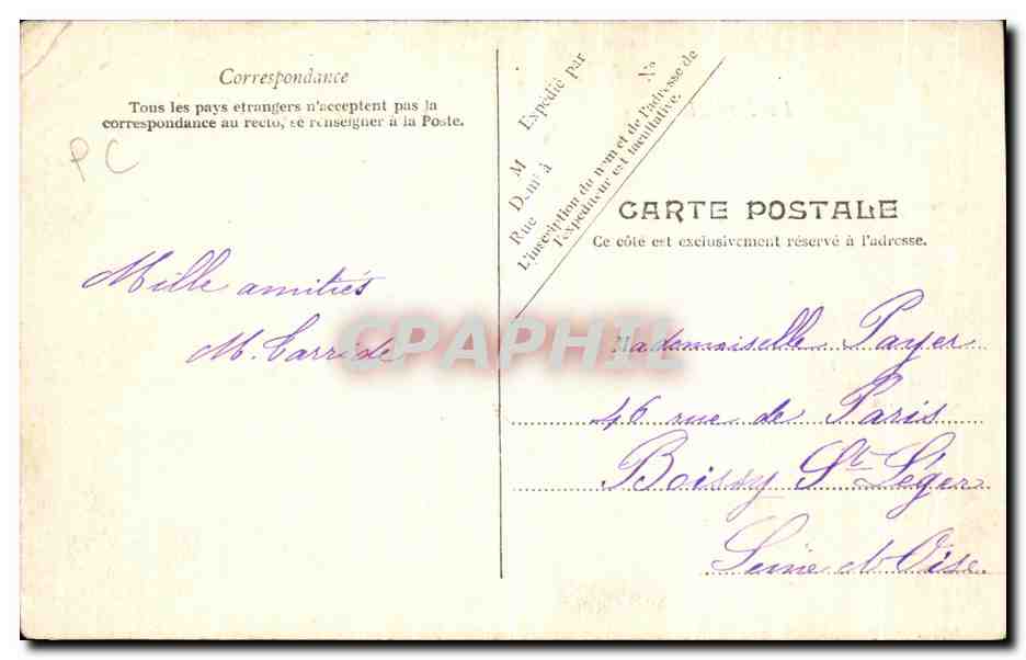 CPA Le Portel La descente a la Plage — Reverso