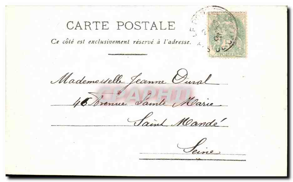 CPA Le Portel Sur La Plage  — Verso