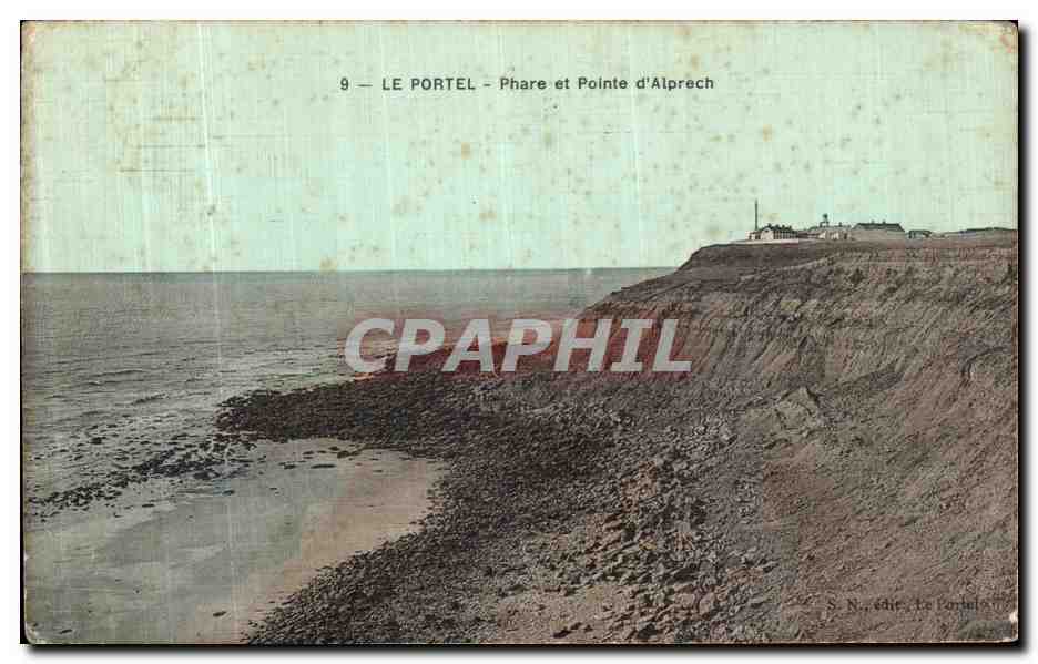 CPA Le Portel phare et Pointe d Alprech