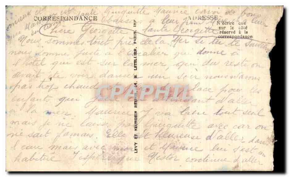 CPA Le Portel Les Villas et la Falaise — Reverso