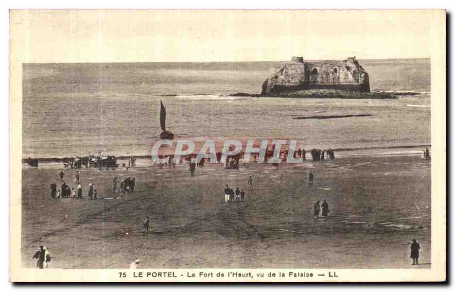 CPA Le Portel Les Fort de l Heurt vu de la Falaise