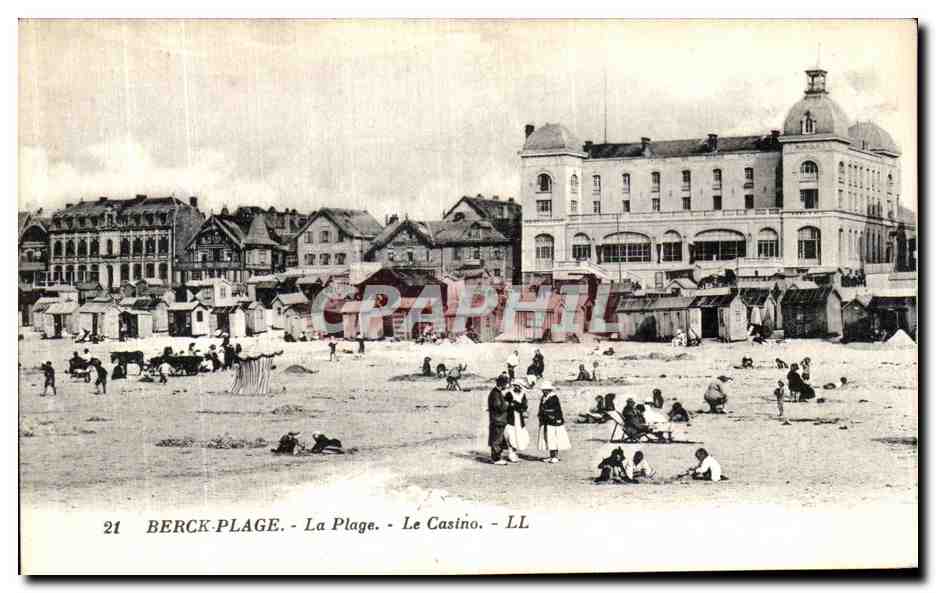 CPA Berck Plage La Plage Le Casino