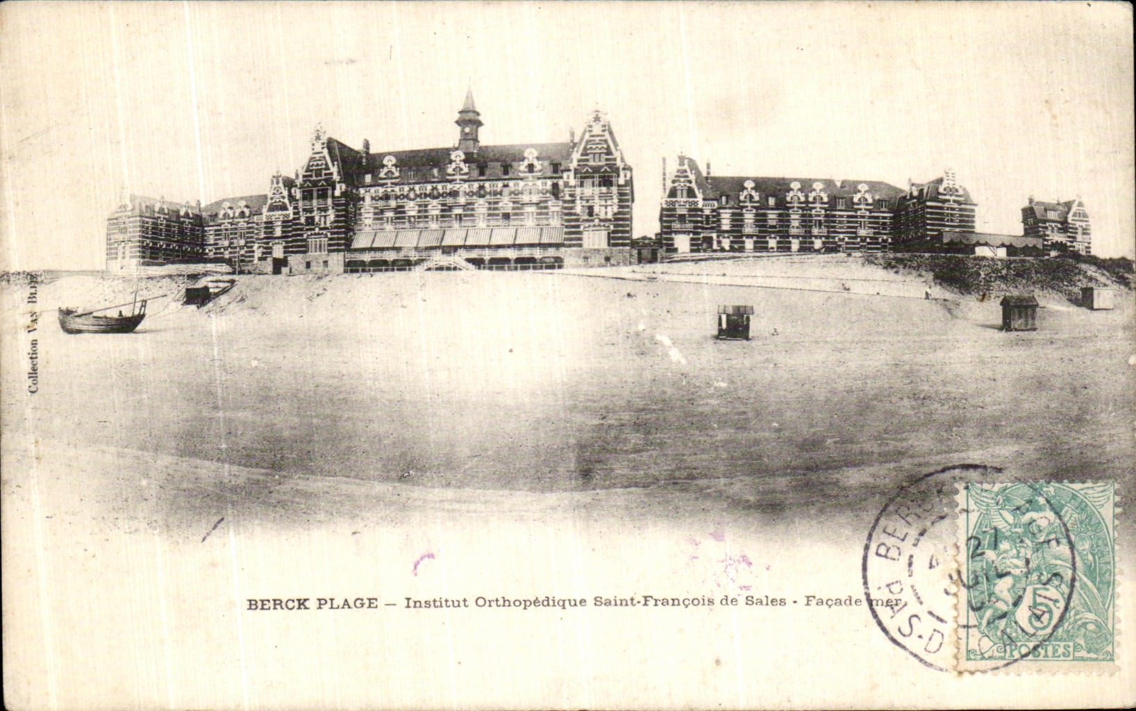 CPA Berck Institut orthopedique Saint Francois de Sales Facade mer