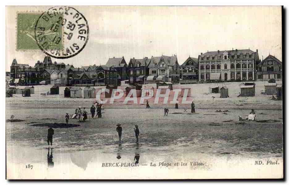 CPA Berck Plage La Plage et les Villas