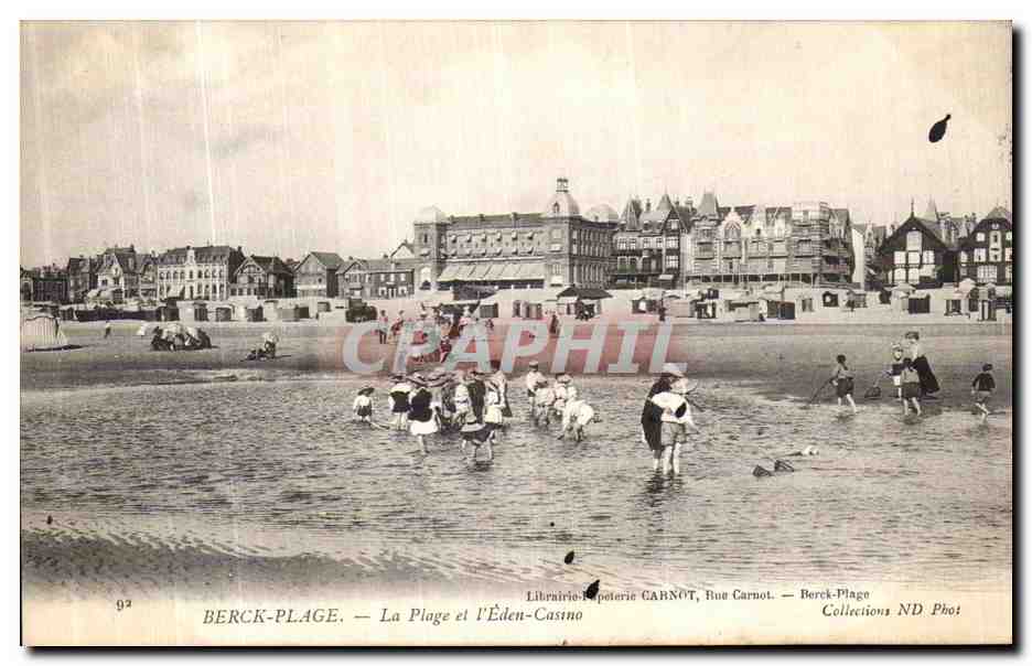 CPA Berck Plage La Plage et l Eden Casino