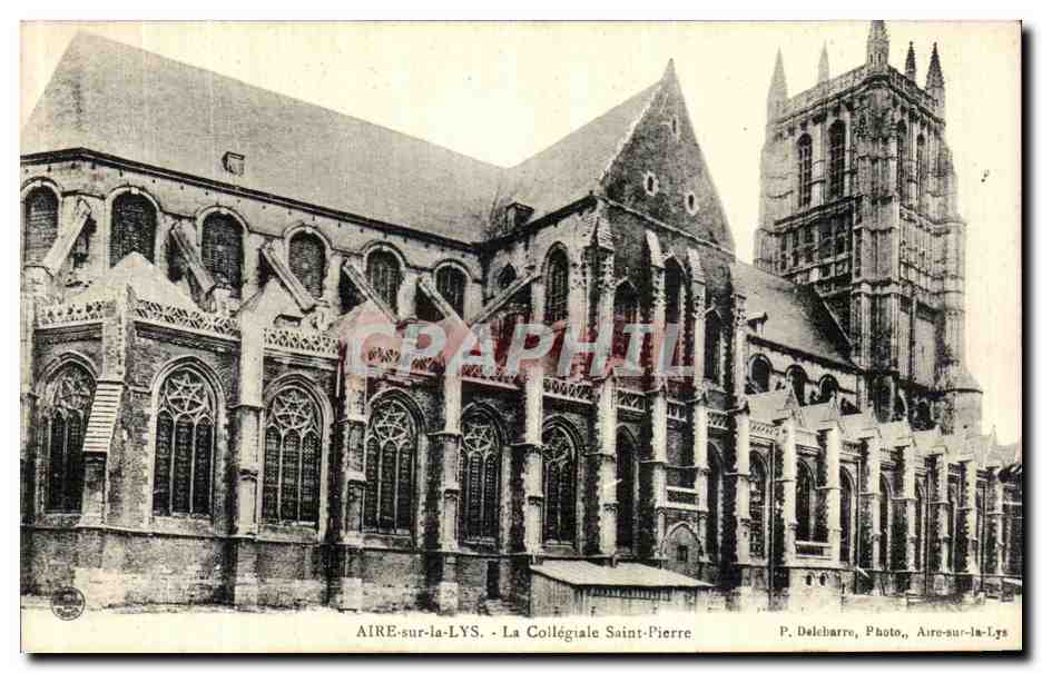 CPA Aire sur la Lys La Collegiale Saint Pierre