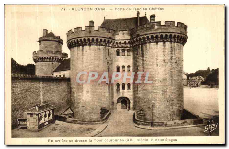 CPA Alencon Porte de l ancien Chateau