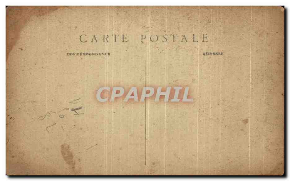 Tarjeta postal antigua París Basílica del Sagrado Corazón de Montmartre y savoyarde — Reverso