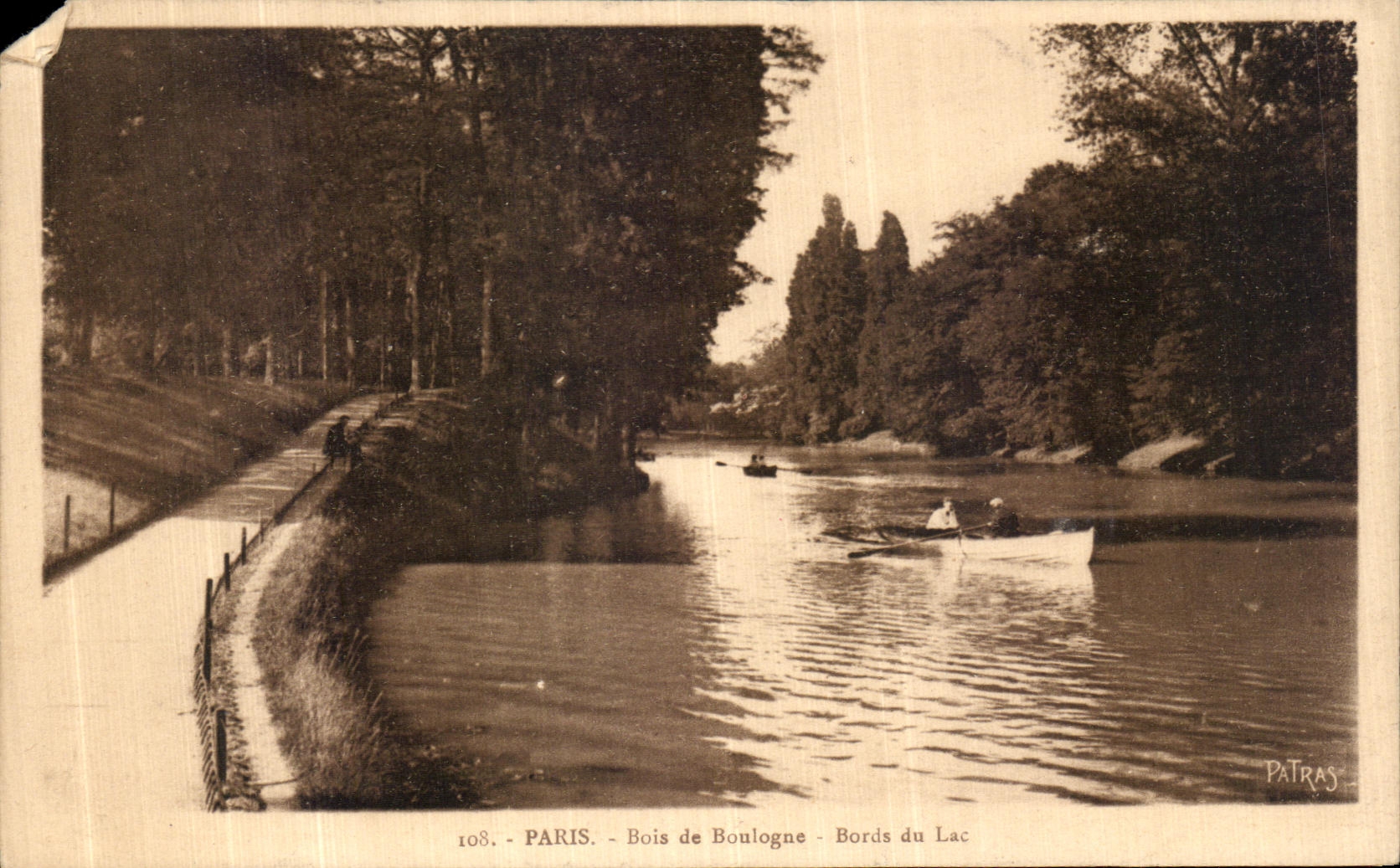 Bois de Boulogne - Bords du Lac — Paris — Éditions d'Art "Patras" n°108