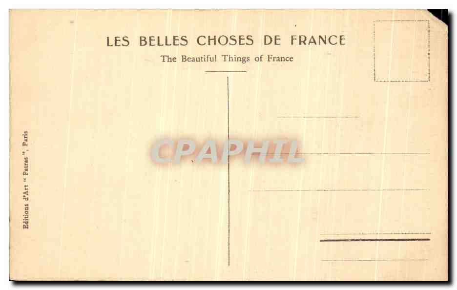 Bois de Boulogne - Bords du Lac — Paris — Éditions d'Art "Patras" n°108 — Verso