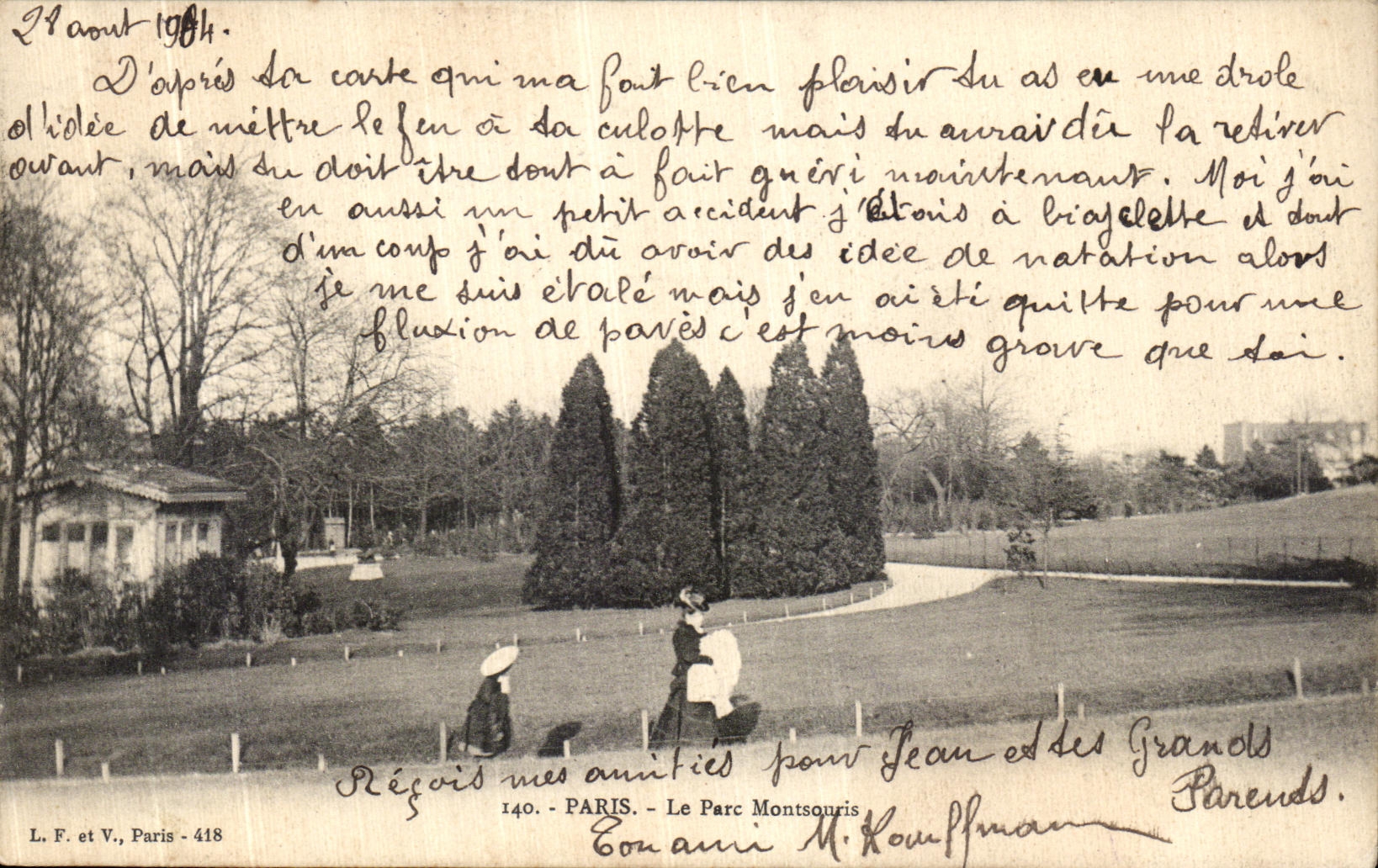 CPA Paris Le Parc Montsonris