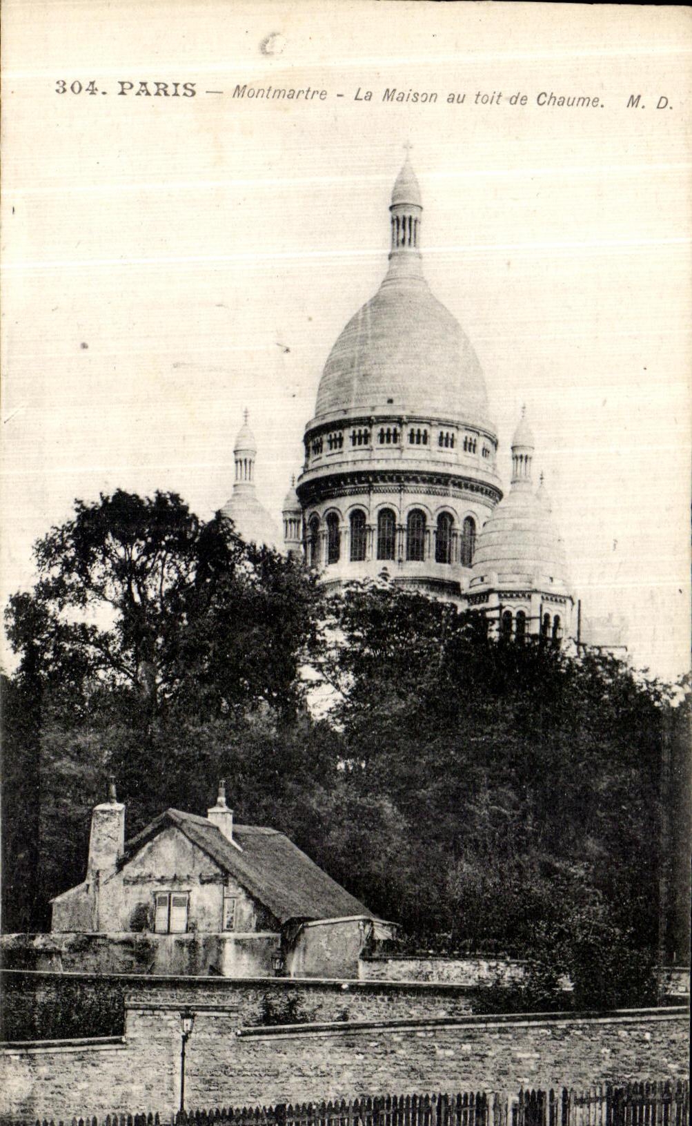 CPA Paris Montmartre La Maison au Toit de Chaume