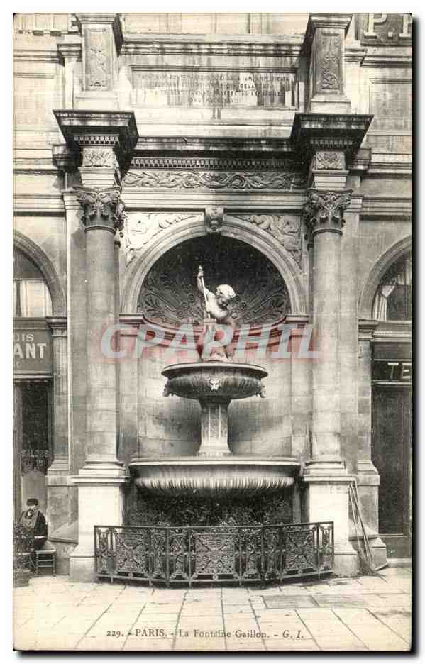 CPA Paris Fontaine Gaillon