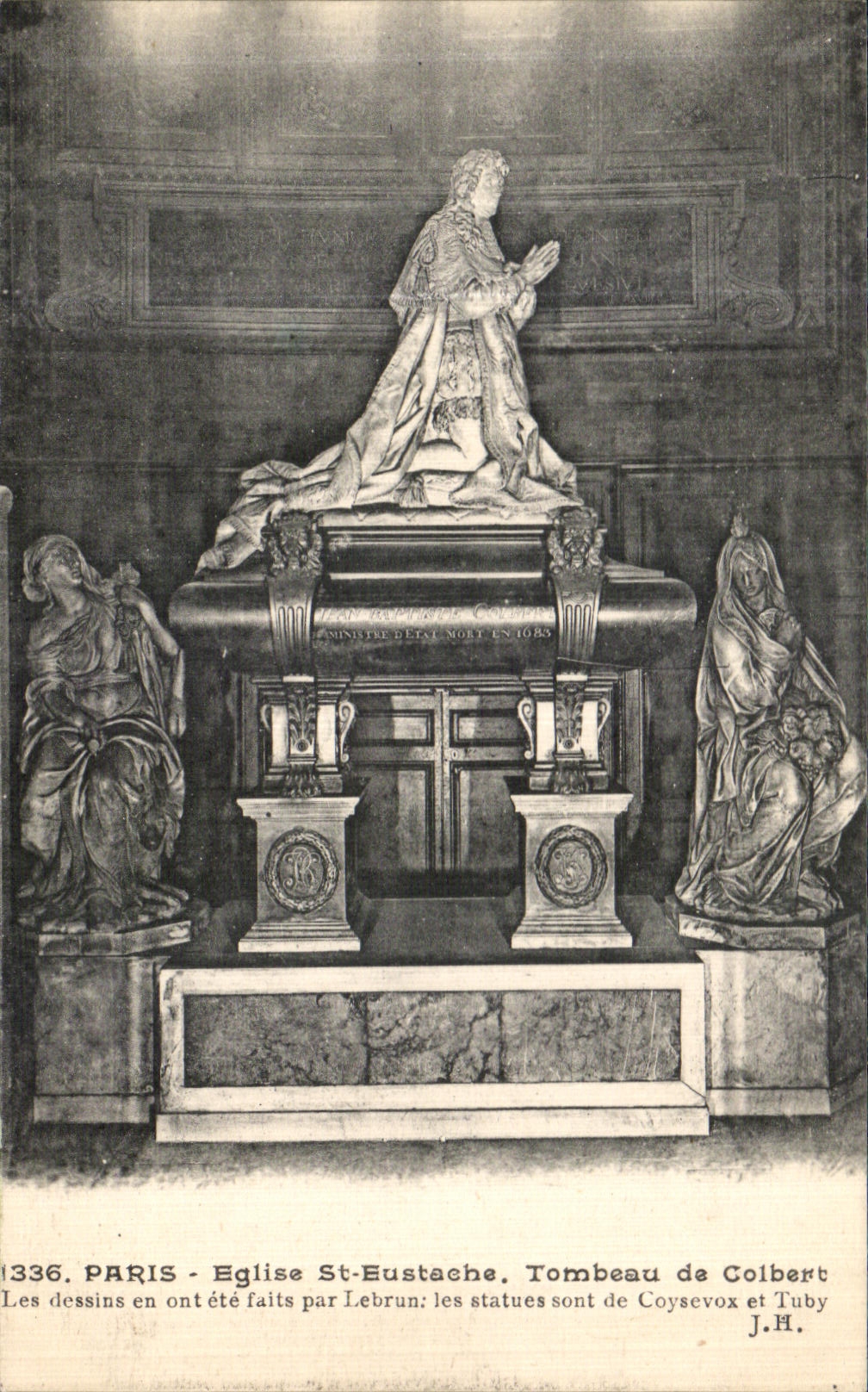CPA Paris Eglise Saint Eustache Tombeau de Colbert