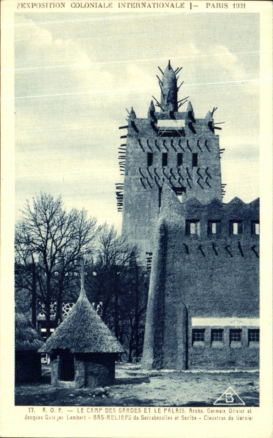 CPA Paris Exposition Coloniale Internationale 1931 le camp des gardes et le palais 