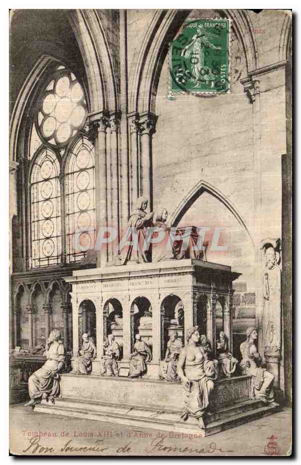 Tombeau de Louis XIII et d'Anne de Bretagne — éditeur non identifié, n° de série non visible