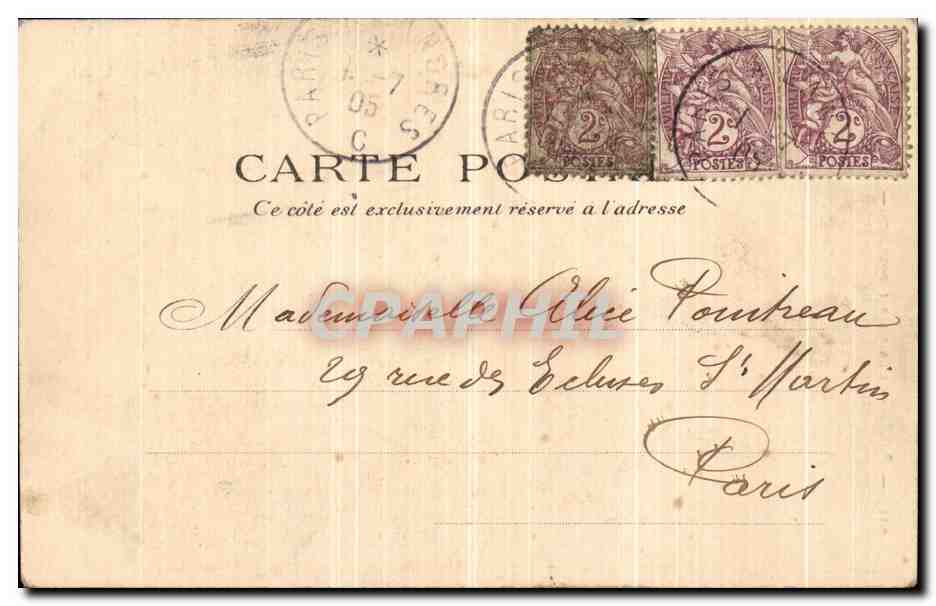 CPA Paris L Eglise Saint Sulpice P P C Paris — Rückseite