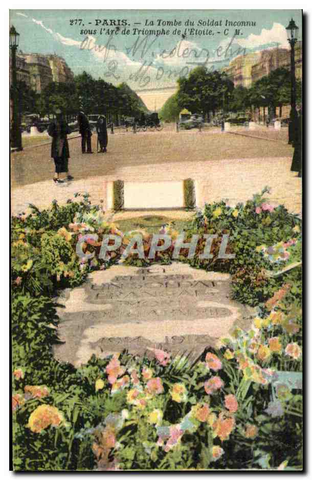 CPA Paris La Tombe du Soldal Inconnu sous l Arc Triomphe de l Etoile