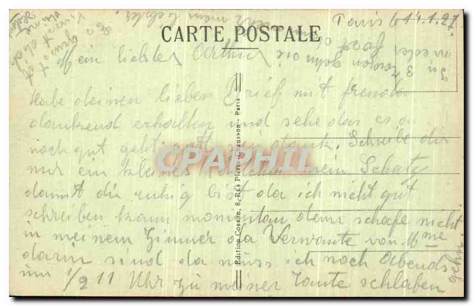 CPA Paris La Tombe du Soldal Inconnu sous l Arc Triomphe de l Etoile — Rückseite