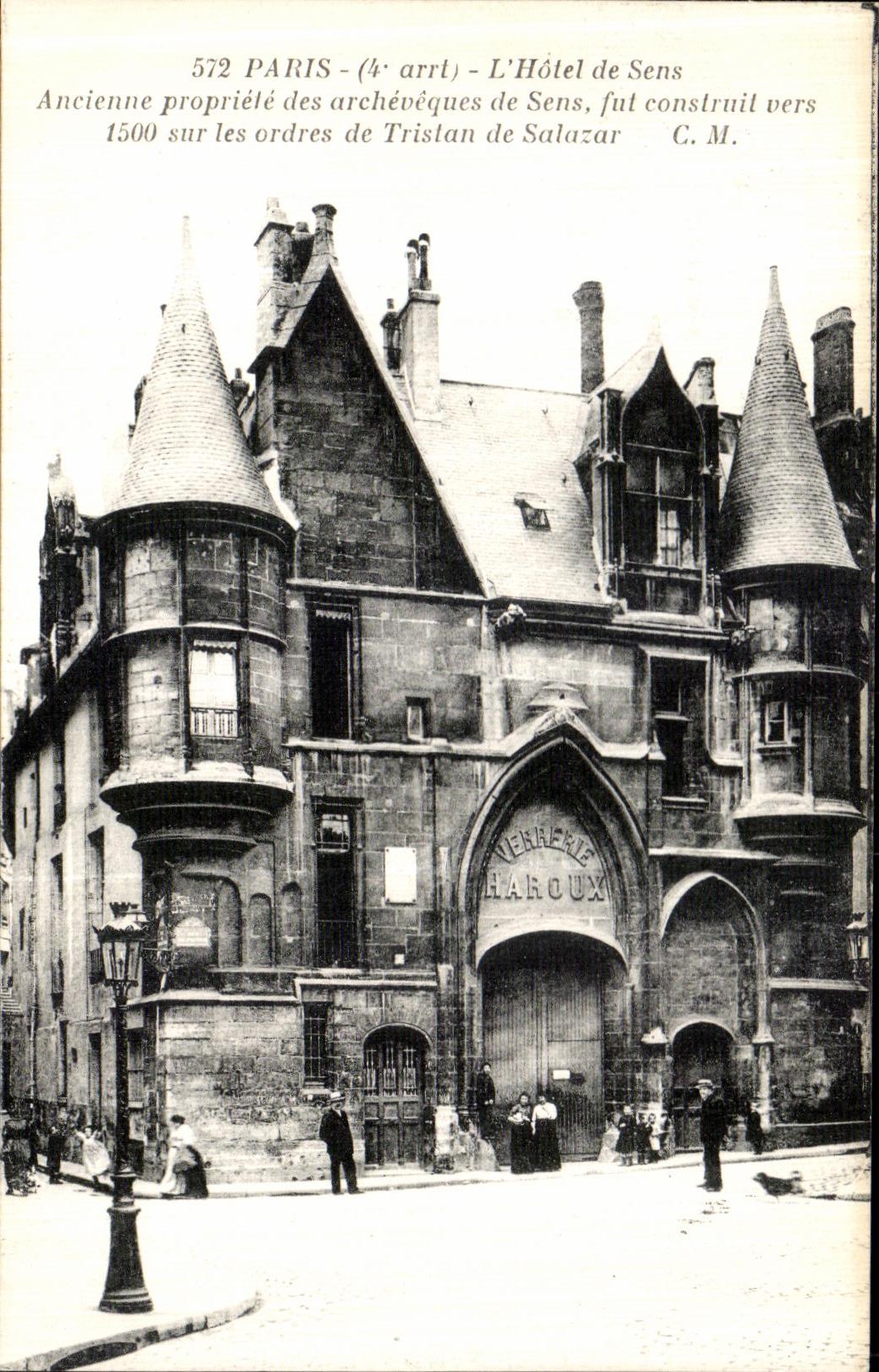 CPA Paris L Hotel de Sens Verrerie Haroux 