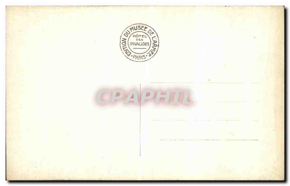 CPA Paris Hotel Des Invalides Le Reliquaire de la Cella — Verso