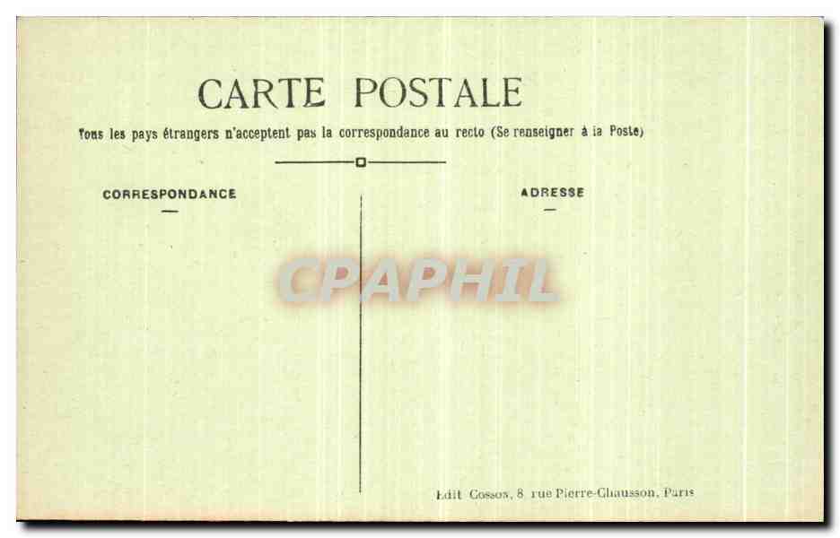 CPA Paris Obelisque de Louqsor Place de La Concorde — Rückseite