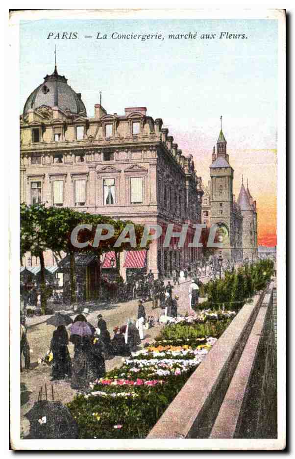 CPA Paris La Conciergerie Marche aux Fleurs