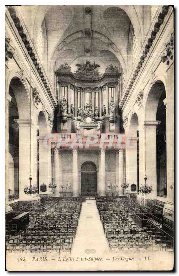 CPA Paris Eglise Saint Sulpice Les orgues 