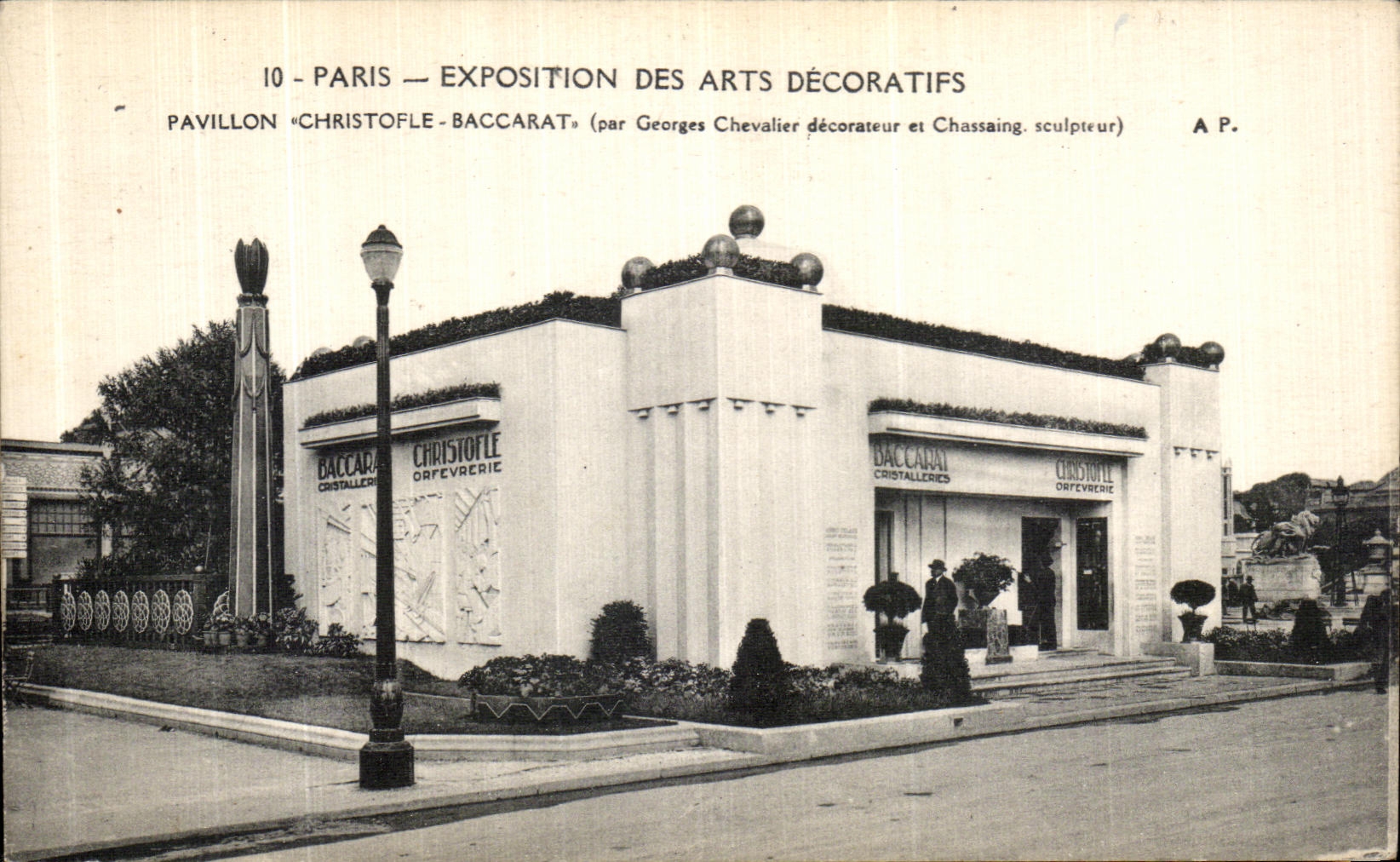 CPA Paris Exposition Des Arts Decoratifs 1925 Pavillon Christopfle Baccarat