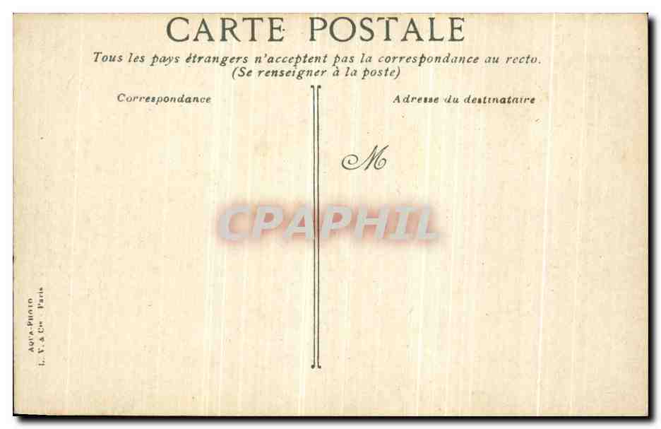 CPA Paris Lycee Janson de Sailly Entree principale — Rückseite