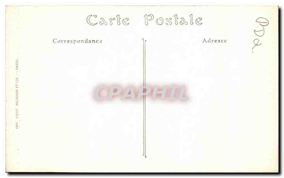 CPA Paris Notre Dame Rosace Sud — Verso
