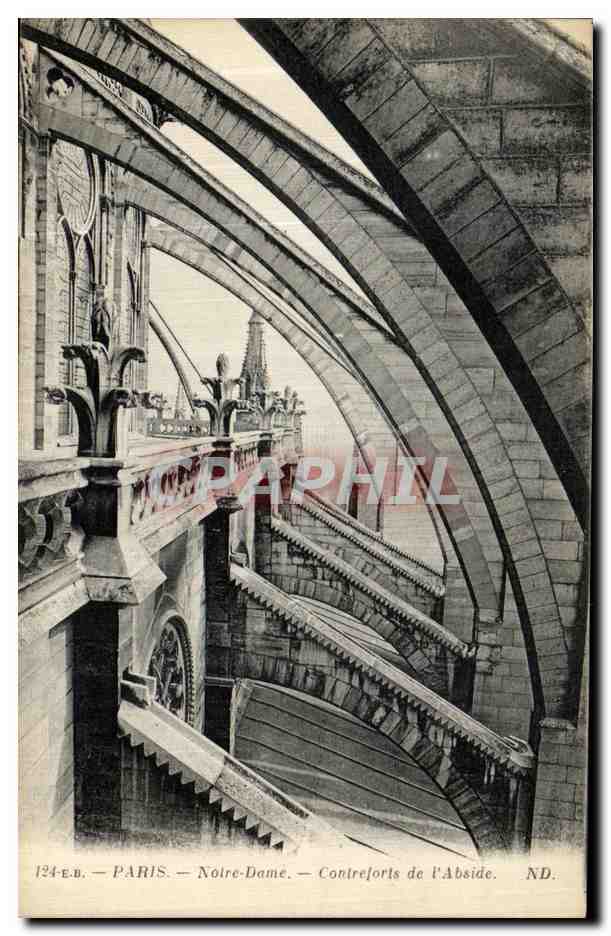 CPA Paris Notre Dame Contreforts de L Abside